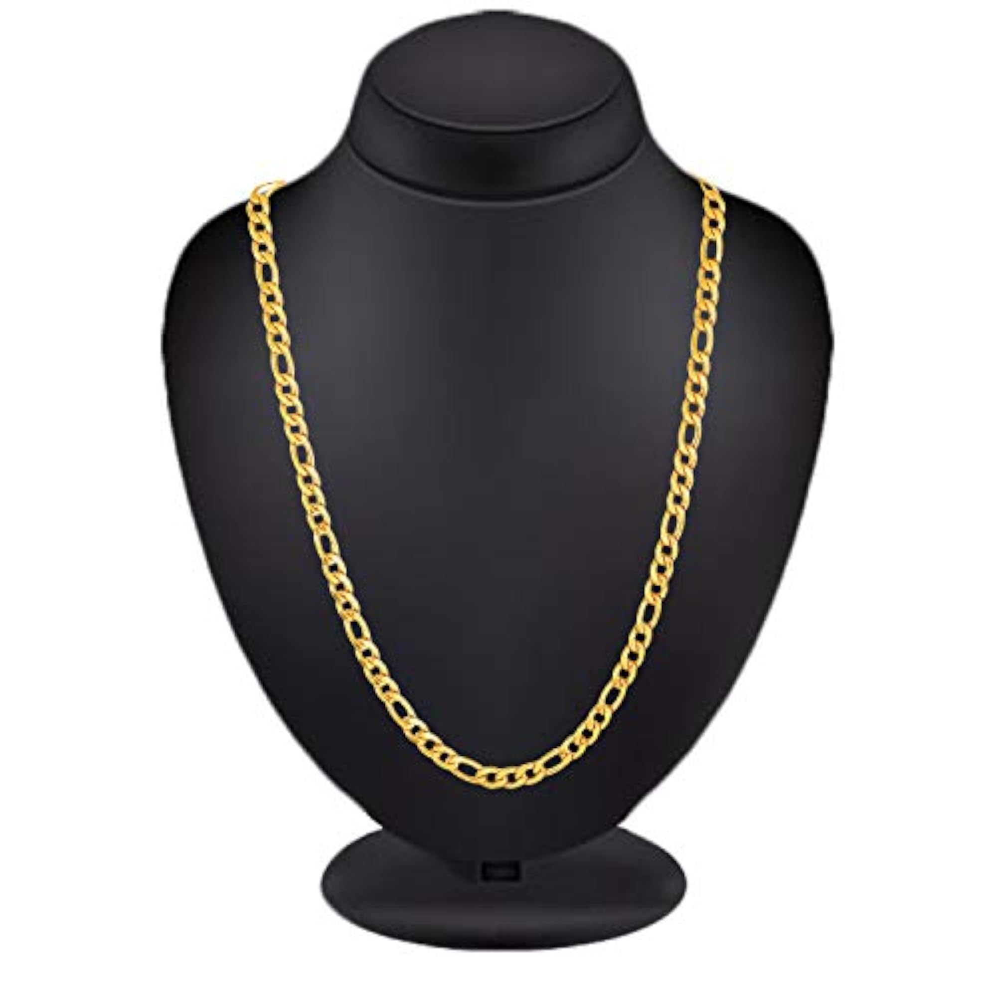 Men's Pure Stainless Steel Long Gold Necklace, Stylish